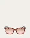 Tom Ford Selby 55mm Square Sunglasses In Colhav/brng