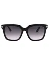 Tom Ford Ft0952 Black Female Sunglasses In 01b Nero Lucido / Fumo Grad