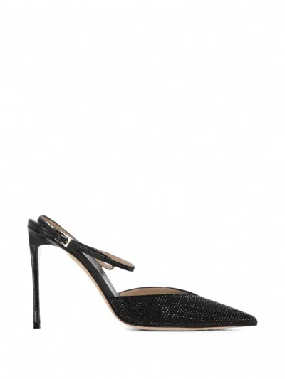 Tom Ford Selen Crystal-embellished Slingback Pumps In Black