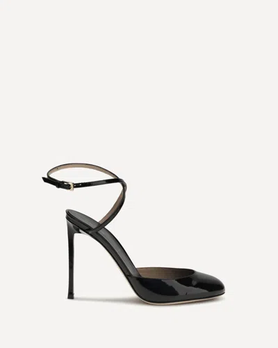 Tom Ford Patent-leather Ankle-strap Pumps In Black