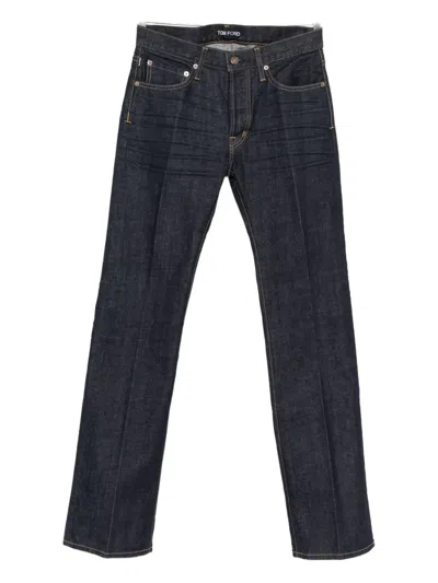 TOM FORD SELVEDGE BOOTCUT COTTON JEANS