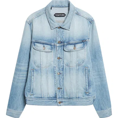 Tom Ford Selvedge Denim Icon Jacket In Blue