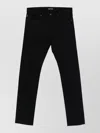 Tom Ford Selvedge Denim Straight Fit Jeans Logo Patch In Black