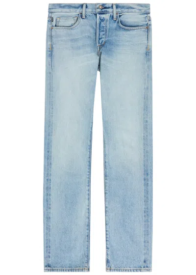 Tom Ford Selvedge Straight-leg Denim Jeans In Blue