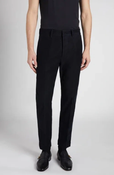 Tom Ford Selvedge Stretch Denim Chinos In Black