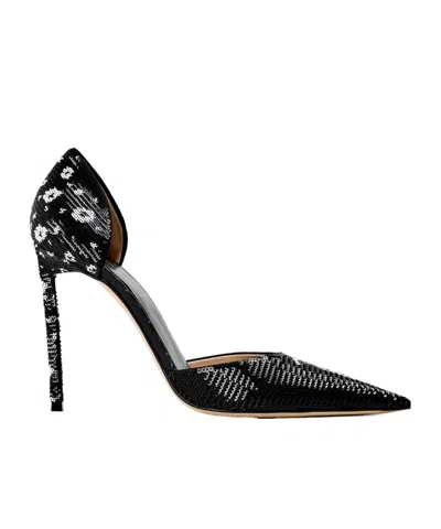 Tom Ford Sequin D'orsay Stiletto Pumps In Black