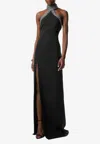 Tom Ford Sequin-embellished Halterneck Gown