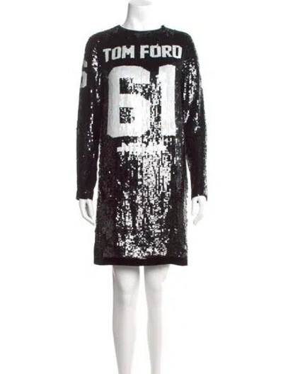 Pre-owned Tom Ford Sequin Mini Dress W/ Tags In Multi