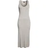 Tom Ford Sequin Rib Tank Dress In Gray
