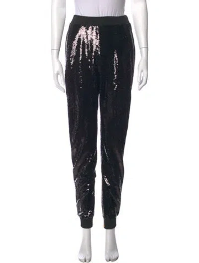 Pre-owned Tom Ford Sequin Straight Leg Pants In Black