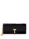 Tom Ford Sequin Wallis Clutch Bag In Black