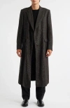 Tom Ford Sequined Light Bouclé Double Breasted Topcoat In Gold