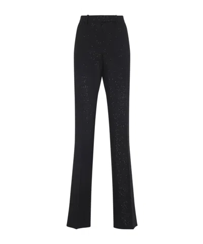 Tom Ford Sequined Tailored Straight Pants In Black