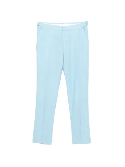 Tom Ford Sequinned Bouclé Trousers In Blue