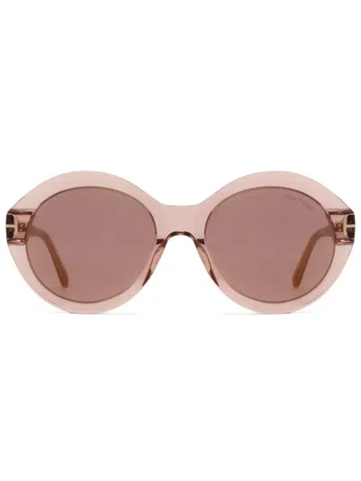 Tom Ford Seraphina Sunglasses In Brown