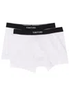 Tom Ford Mens Grey Logo-waistband Stretch-cotton Boxers Pack Of Two