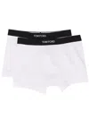 Tom Ford Logo Waistband Boxer Brief In White