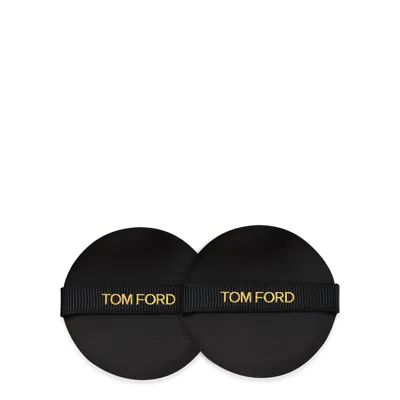 Tom Ford Shade And Illuminate Cushion Duo, Sponges, Ribbon Black In White