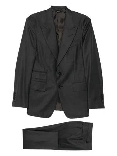 TOM FORD SHARKSKIN SHELTON WOOL SUIT