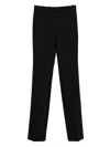 Tom Ford Sharp Herringbone Tailored Straight Leg Trousers Clothing In Black