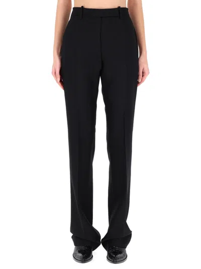 TOM FORD SHARP HERRINGBONE TAILORED STRAIGHT PANTS