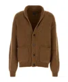 Tom Ford Shawl-collar Cardigan In Brown