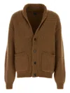 Tom Ford Shawl-collar Cardigan In Brown