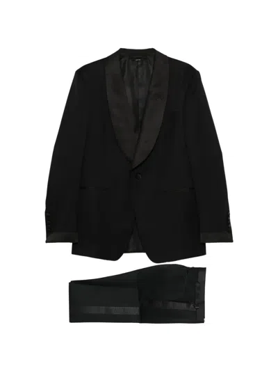 Tom Ford Shawl-collar Dinner Suit In Black