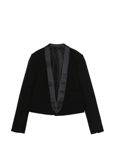 Tom Ford Shawl-lapel Cropped Tuxedo Jacket In Black