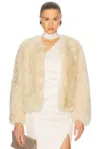 Tom Ford Shearling Collarless Jacket