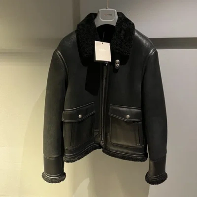 Pre-owned Tom Ford Shearling Jacket In All Sizes In Black