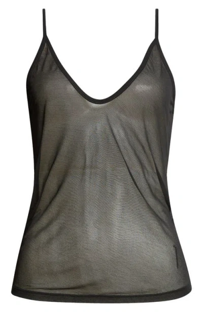 Tom Ford Sheer Crepe Jersey Tank In Black