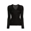 Tom Ford Sheer Fine-ribbed Top Women