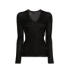 Tom Ford Sheer Fine-ribbed Top Women