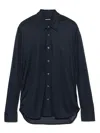Tom Ford Sheer Silk Shirt In Blue