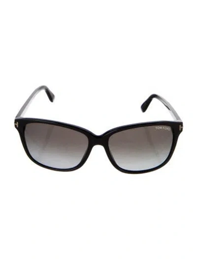 Pre-owned Tom Ford Sheila Wayfarer Sunglasses In Black