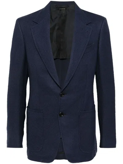 Tom Ford Shelton Blazer In Blue