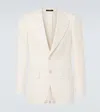 Tom Ford Basket Weave Shelton Jacket In White