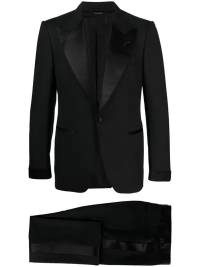 Tom Ford Shelton Evening Sb Suit In Black