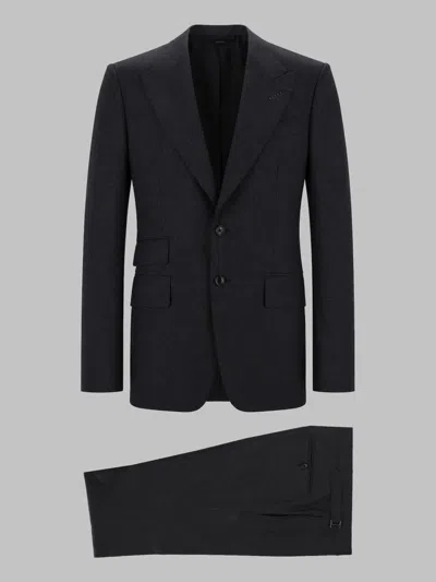 Tom Ford Shelton Men's Wool Suit Set In Blue
