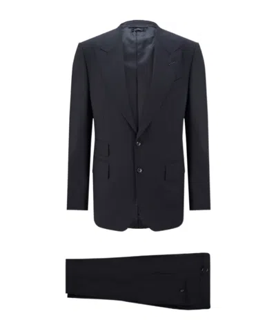 Tom Ford Shelton Suit (set Of Three) In Blue