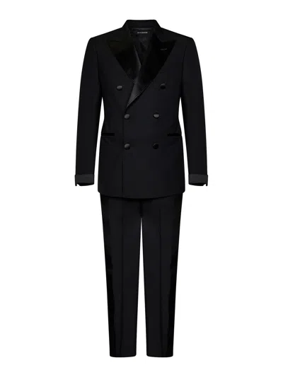Tom Ford Shelton Tropical Wool Groom Tuxedo Suit In Black