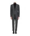 Tom Ford Shelton Fresco Stripe Wool Suit In Black