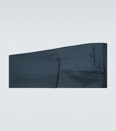 Tom Ford Shelton Wool And Mohair Suit In Blue
