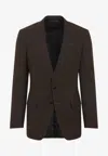 Tom Ford Single-breasted Suit Jacket In Brown