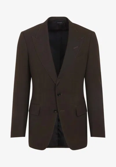 Tom Ford Gay Khaki Brown Wool Shelton Jacket