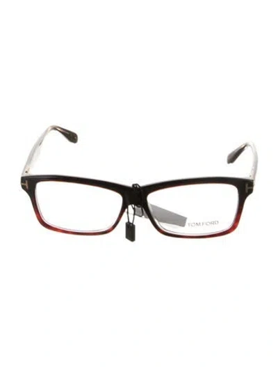 Pre-owned Tom Ford Shield Eyeglasses In Brown