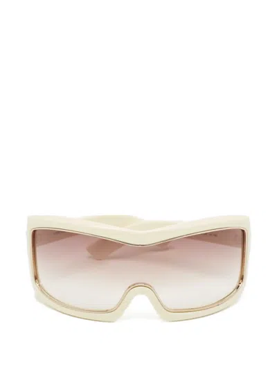 Pre-owned Tom Ford Shield Gradient Sunglasses In Neutral