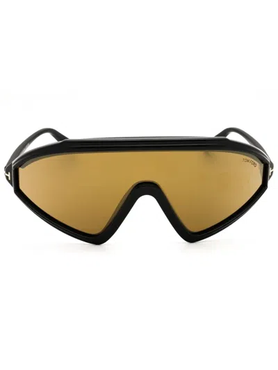 Tom Ford Shield Style Unisex Sunglasses In Yellow