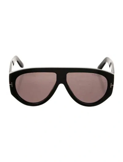 Pre-owned Tom Ford Shield Tinted Sunglasses In Black